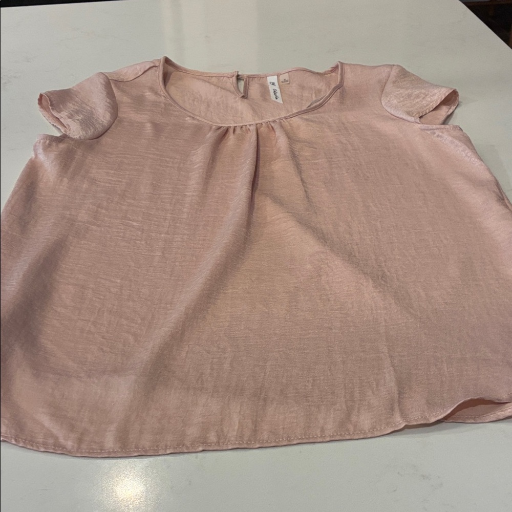 Pink Short Sleeve Tee by NY Collection